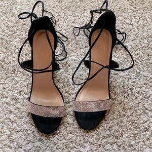 Glitter Strap Heels 👠